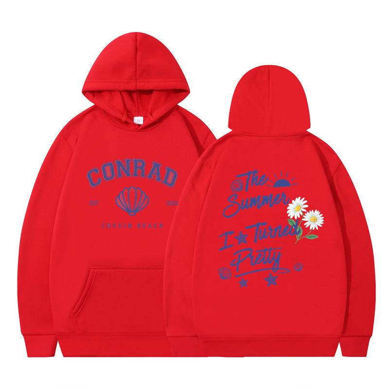 The Summer I Turned Pretty Printed Loose Hooded Sweater Hoodie