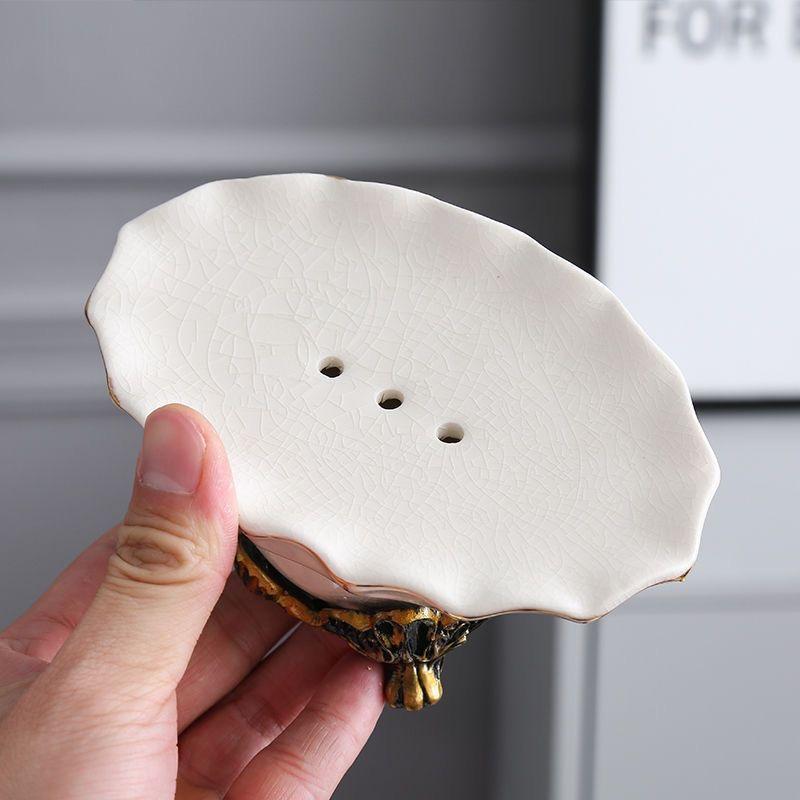 Handmade Retro Ceramic Bathroom Set | European Style Soap Dispenser, Toothbrush Cup & Soap Dish