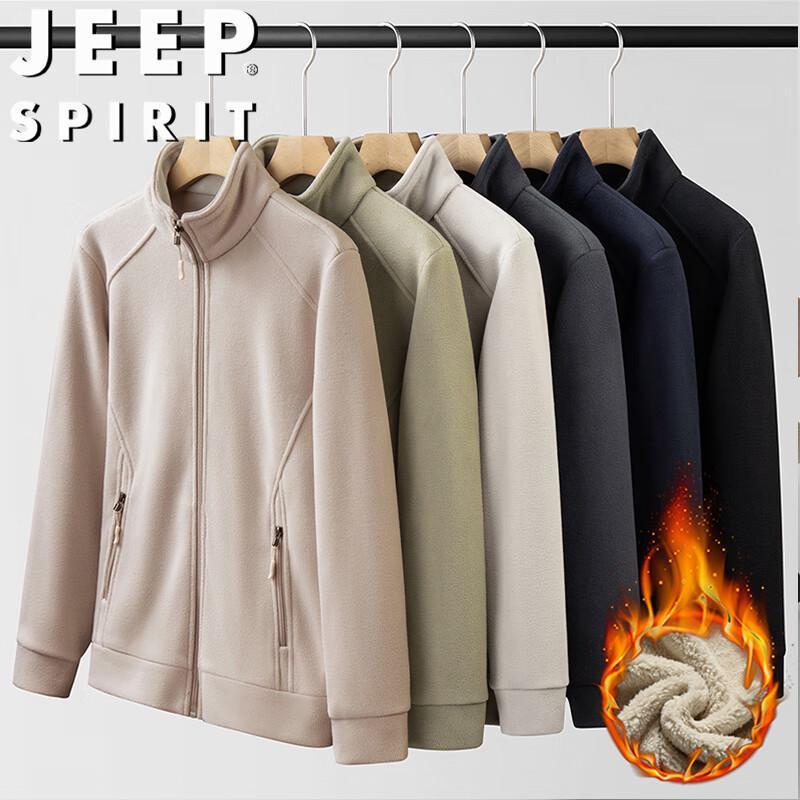 JEEP SPIRIT Men's Fleece-Lined Casual Jacket