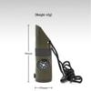 Outdoor Camping Survival Whistle with Flashlight, Thermometer, and Compass