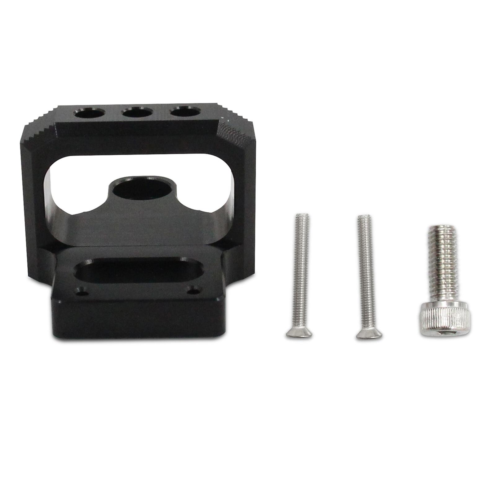 

Автомобильный держатель для соленоида наддува, комплект кронштейнов, 3-портовый кронштейн для контроллера наддува из алюминиевого сплава чёрный