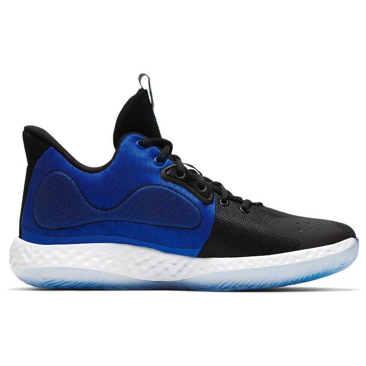 Nike KD Trey 5 VII EP Fabric Sports Trend Shock Absorption Non-Slip Wear-Resistant Mid-Top Retro Basketball Shoes Unisex Sneaker Black Blue AT1198-400