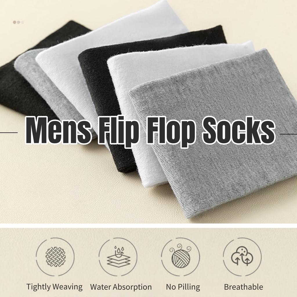 MANJIAMEI Set of Tabi Socks for Men and for and and Sandals 3-Pair Women, Two-Toe Socks, Cotton, Unisex, Moisture-Wicking, Quick-Drying, Breathable,