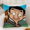 Anime M-Mr.BeanS Cushion Cover Premium Comfort Reversible Pillow Cover - Dual - Use Design for Home & Car