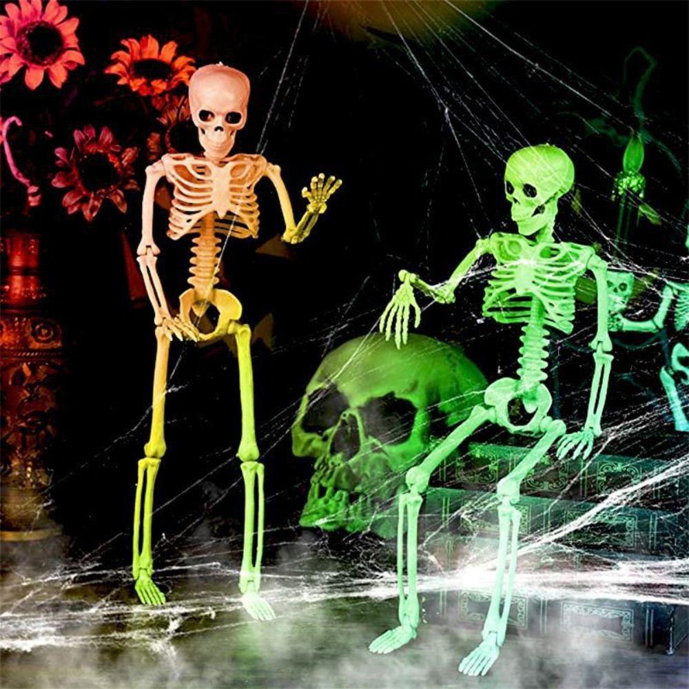 With Sound Halloween Movable Skeleton 40cm Simulated Human Skeleton  Haunted House