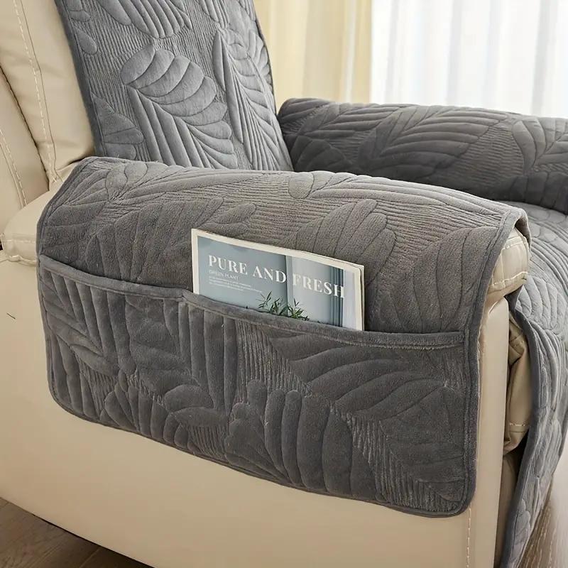 1pc Integrated Recliner Chair Cover Sofa Cover, Four Seasons Universal Recliner Slipcover Universal Anti-slip Cover for Living Room Office Home Decor