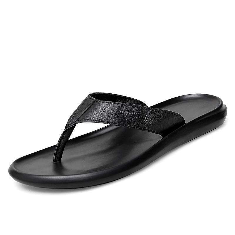 Mens Flip Flops Summer Beach Sandals Breathable Slippers for Man Non-Slip Cool Flats Outdoor Casual Shoes Lightweight Half Drag