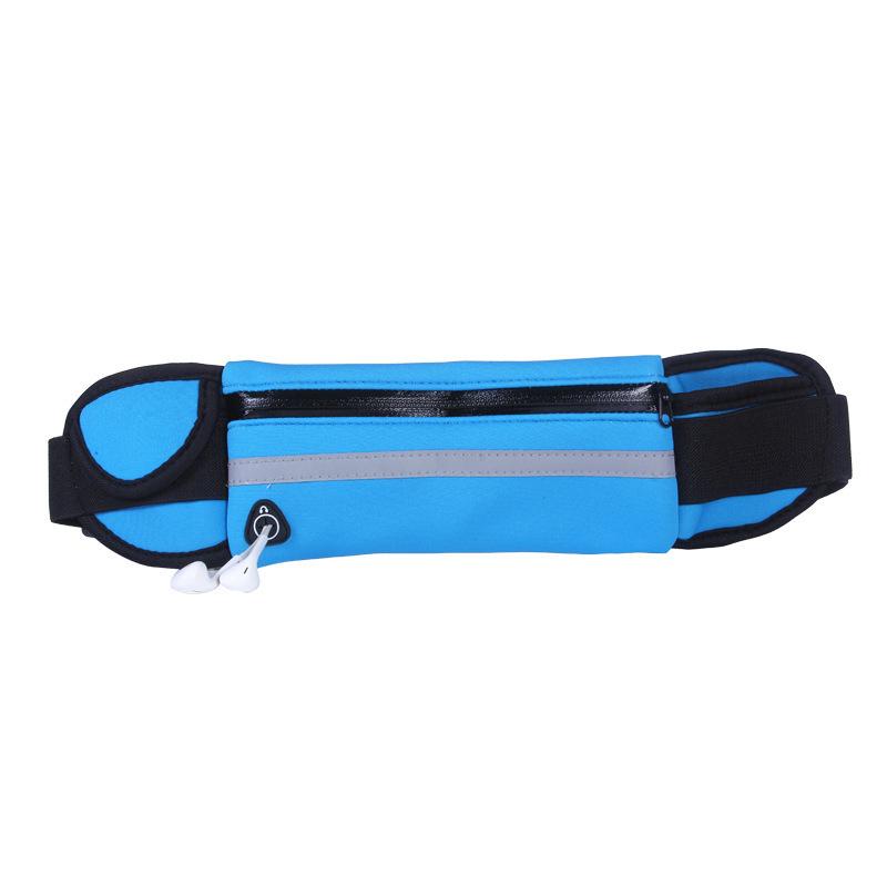 

Sports Waist Bag - Waterproof Snug-fitting Shock-absorbing Running Gadget - Water Bottle Holder Mobile Phone Bag синій