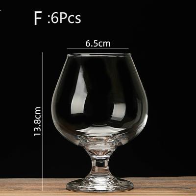 Cognac Brandy GlassTransparent High Capacity Goblet Red Wine Glass Scented Cup Suit Whisky Vodka Bar Restaurant Drinking Vessel