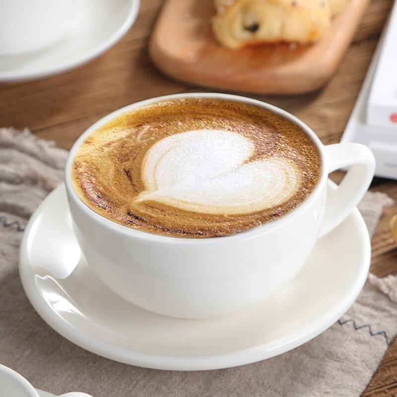 Lu Feng Lai Italian Style Bone China Coffee Cup and Saucer Set