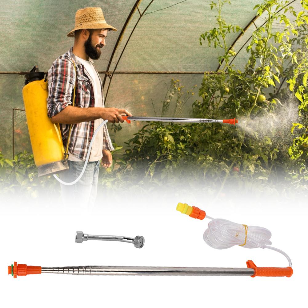 Stainless Steel Telescopic Sprayer Rod Extension Rod for Fruit Tree Sterilization with Nozzle