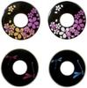 Colorful and Stylish Decorative Tsuba Tsuba Double Cherry Blossom and Dragonfly Design Shinai Dragonfly (Kendo Tsuba) (Kendo Equipment, Tsuba) (Large,