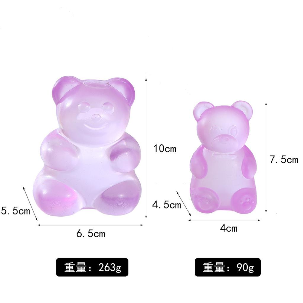 New Maltose Bear Decompression Pinch Music Tpr Cartoon Vent Toy Decompression Artifact