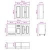 Kitchen Unit KALMAR 5 Pcs Concrete Grey Engineered Wood