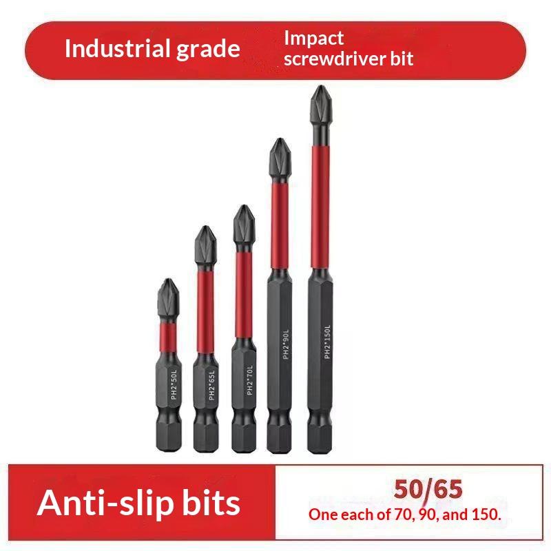 1 Set Anti Slip Bits Magnetic Screwdriver Bit Set Alloy Steel Impact Resistance Bits Phillip Suitable For Electric Drills