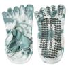 Heart Silicone Dot Tie-dye Yoga Socks Non-Slip Five Toe Socks Sweet Strappy Pilates Socks  Gym
