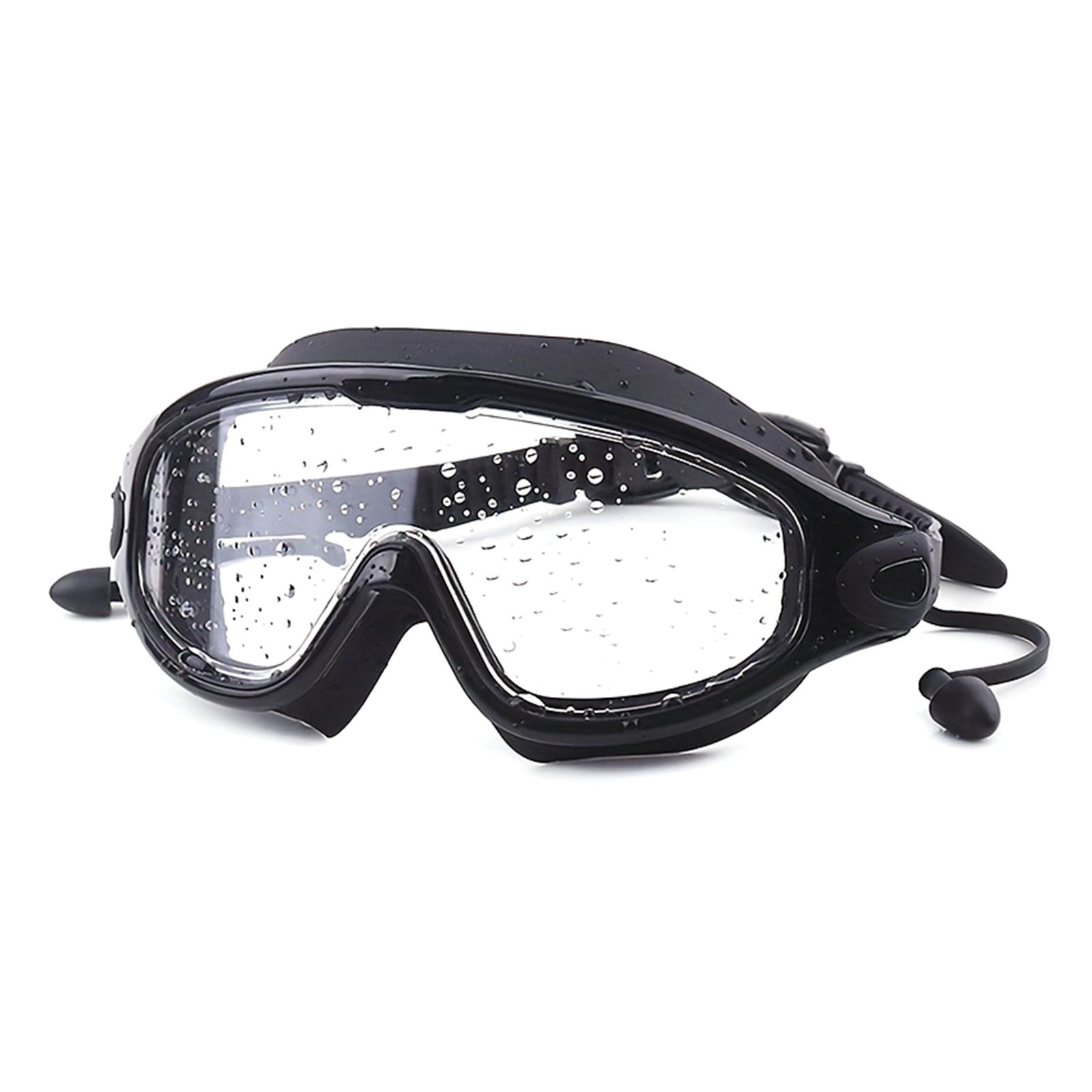 

Adult Swimming Goggles Big Frame Swim Goggles Anti-fog Goggles Flat Light Swimming Glasses Snorkeling Diving Goggles 2