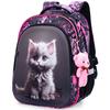 Cartoon 3D Tierprint Schulrucksack für Mädchen Klasse 1-3 Orthopädischer Grundschulrucksack