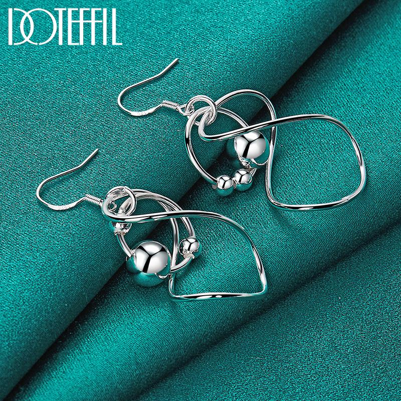 Pendant Earrings Silver Fashion Jewelry