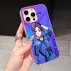 Blue Lock Reo Mikage Jelly Double layer Rose Red Mobile Phone Case for iPhone 17 16 15 14 13 12 11 Air Pro Max Plus Protective