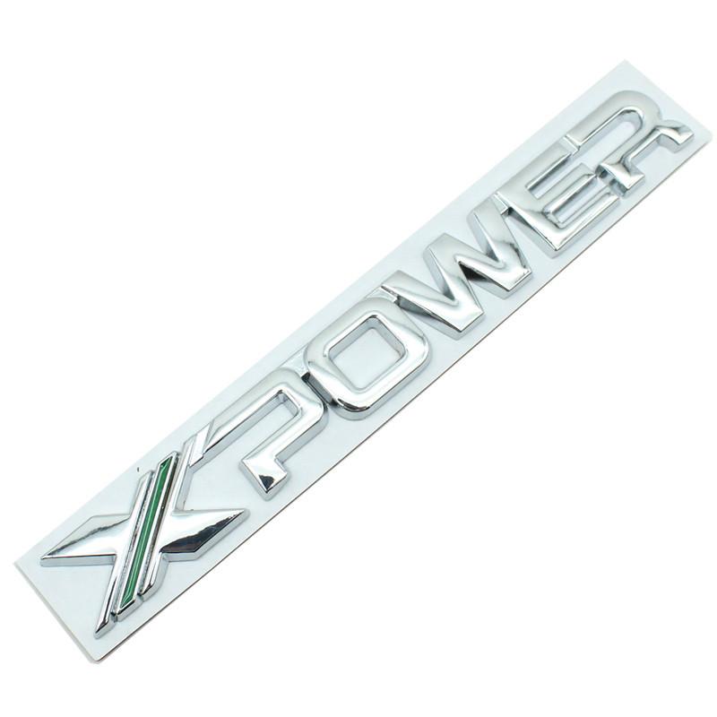 Mașină 3D Metal X XPOWER Logo Trunchi Body Badge Emblema Decalcomanii Autocolant pentru MG 3 7 5 6 EZS TF ZR ZS HS GS GT Hector RX5