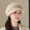 Women Autumn and Winter New Models In The Elderly Rabbit Fur Warm Knitted Cap Outdoor Riding Cold Hat