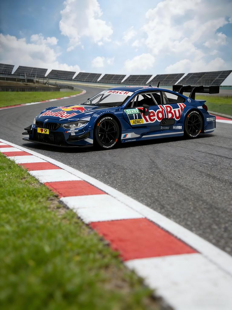 ACB1 CCA 1:24 BMW M4 DTM Red Bull model car, zinc alloy metal ornament, collectible gift car