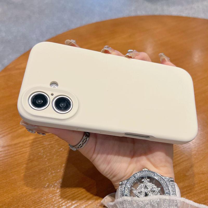 Applicable To iPhone11 Mobile Phone Case, Liquid Silicone Simple Solid Color Apple 11promax Lens All-inclusive Anti-drop Case