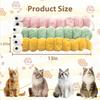 2Pcs Plush Catnip Toy Cute Caterpillar Cat Pillow Teeth Cleaning Chew Toy Interactive Boredom Cat Dog Pets Relief Toys