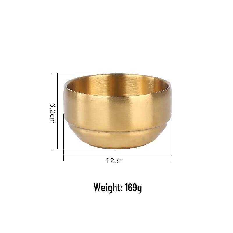 Суповая миска из нержавеющей стали 304 с двойными стенками в корейском стиле 12cm