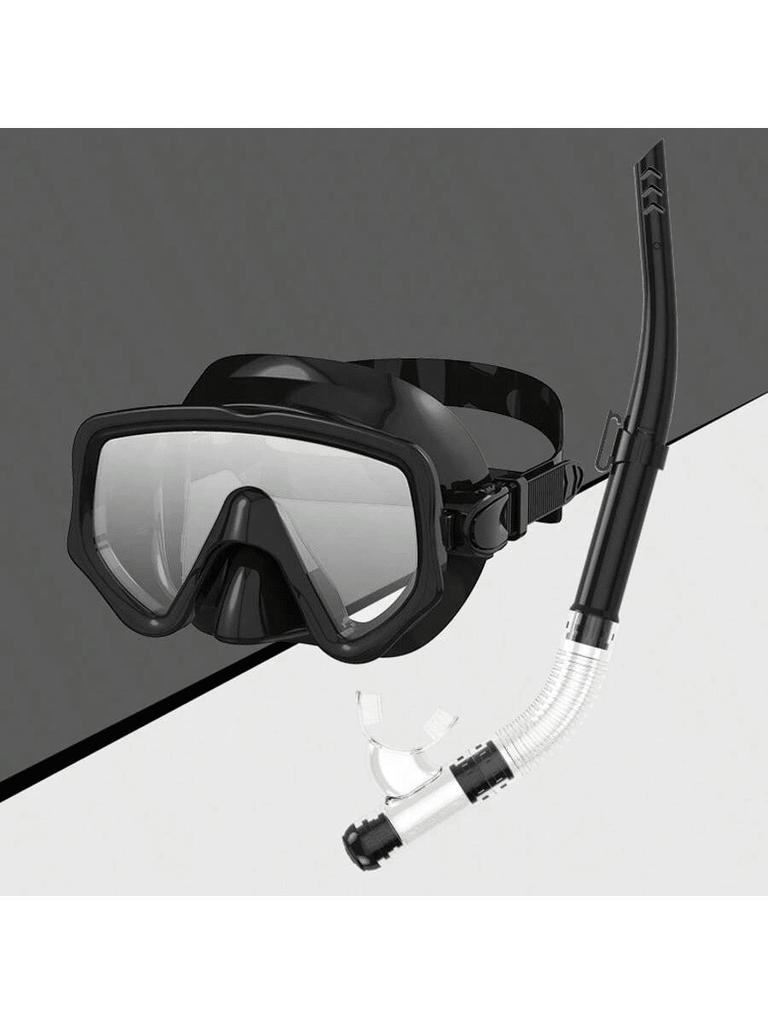 Diving Mirror Breathing Tube Set for Men and Women New Adult Large Frame Silicone Face Mirror Swimming Submarine Mask