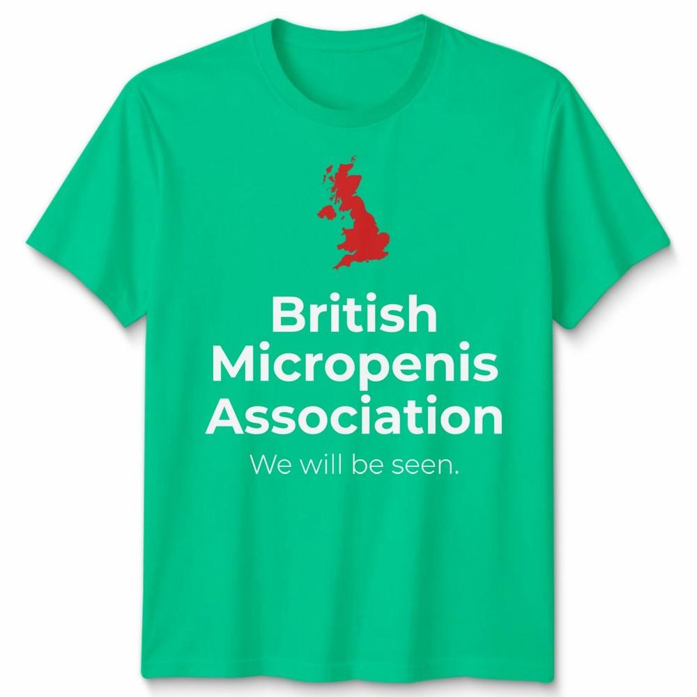 British Micropenis Association Unisex T Shirt Funny Embarrassing Stag Do S
