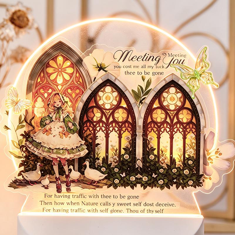 12Pcs/Pack Retro Gate Stickers Decorative Scrapbooking Collage Materials Vintage Gates Decals for Journal Craft Making