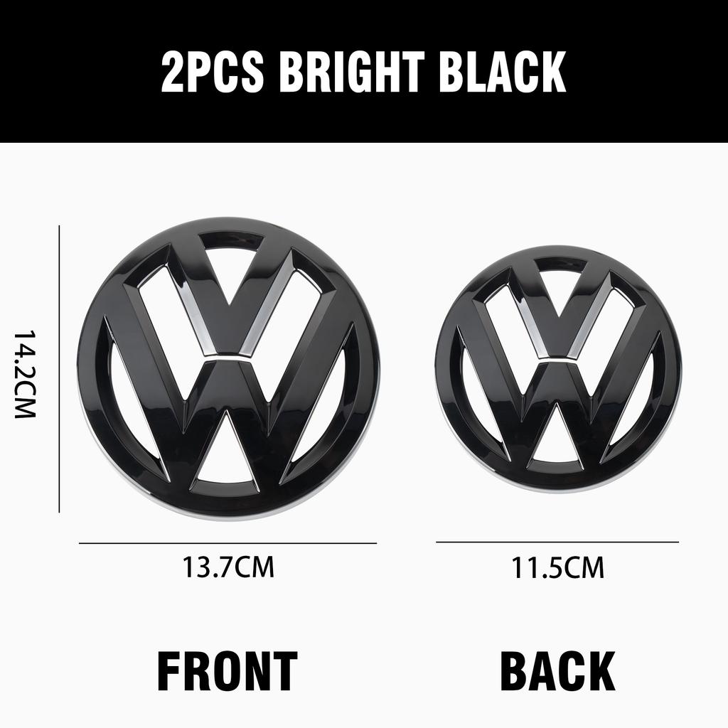 2026 Hot For VOLKSWAGEN VW Car Front Grill Badge Logo Rear Trunk Lid Emblem Covers Sticker For VW Volkswagen Touareg 2016 2017 2