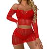 New Sexy Fishnet Long Dress Bobysuit Women Erotic Lingerie Dress Porno Babydolls Underwear Teddy Bodystockings Costumes For Sex