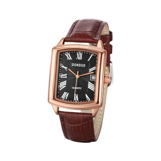 Men s Watch Leather Strap Antique Waterproof: Analog Square Watch Quartz Watch Men s Accessories - Birthday Anniversary Christmas Valentine s Day