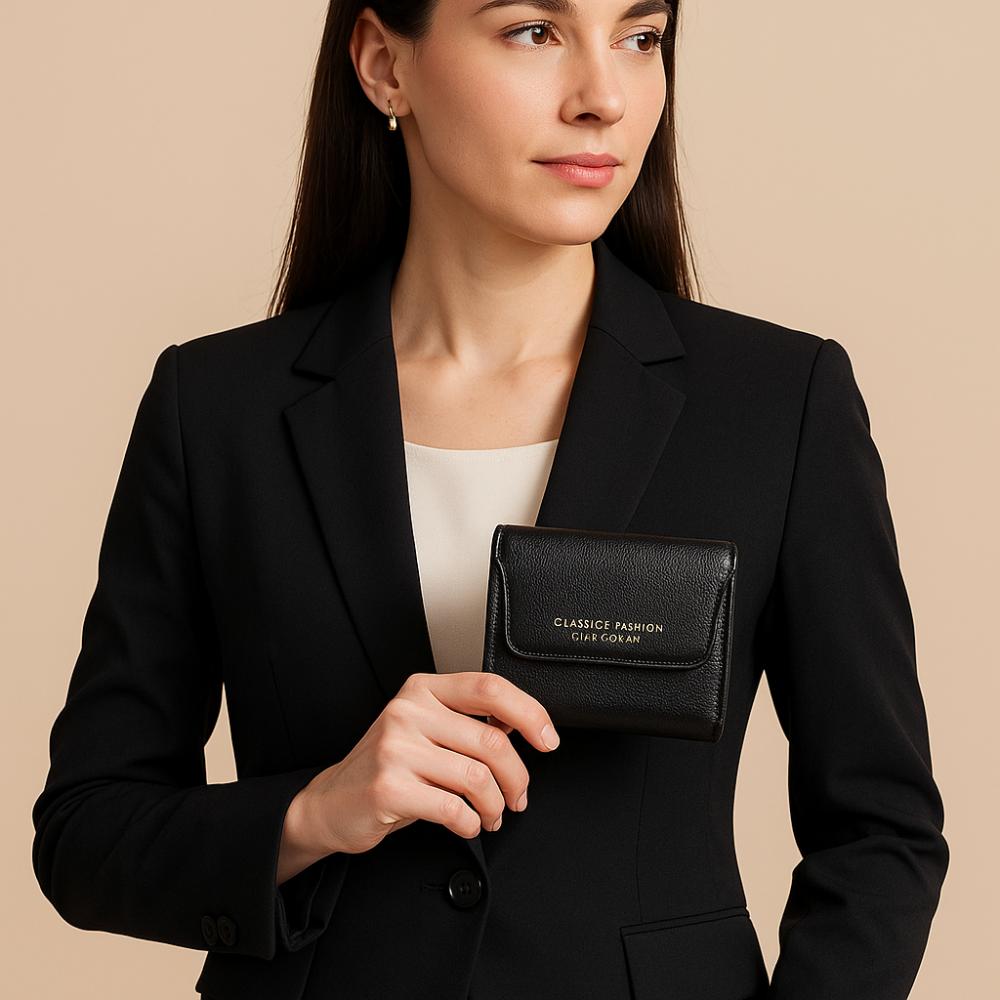 Elegant Women Short Wallet Large Capacity Bank/ID/Credit Card Bag Brand Female Purses  Evening Out