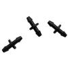 3mm Quick Connector Double Barbed Connector Tank Adapter Tap  Fitting Hose Fittings Industrial Cooling for 1/8" Hose 50 Pcs