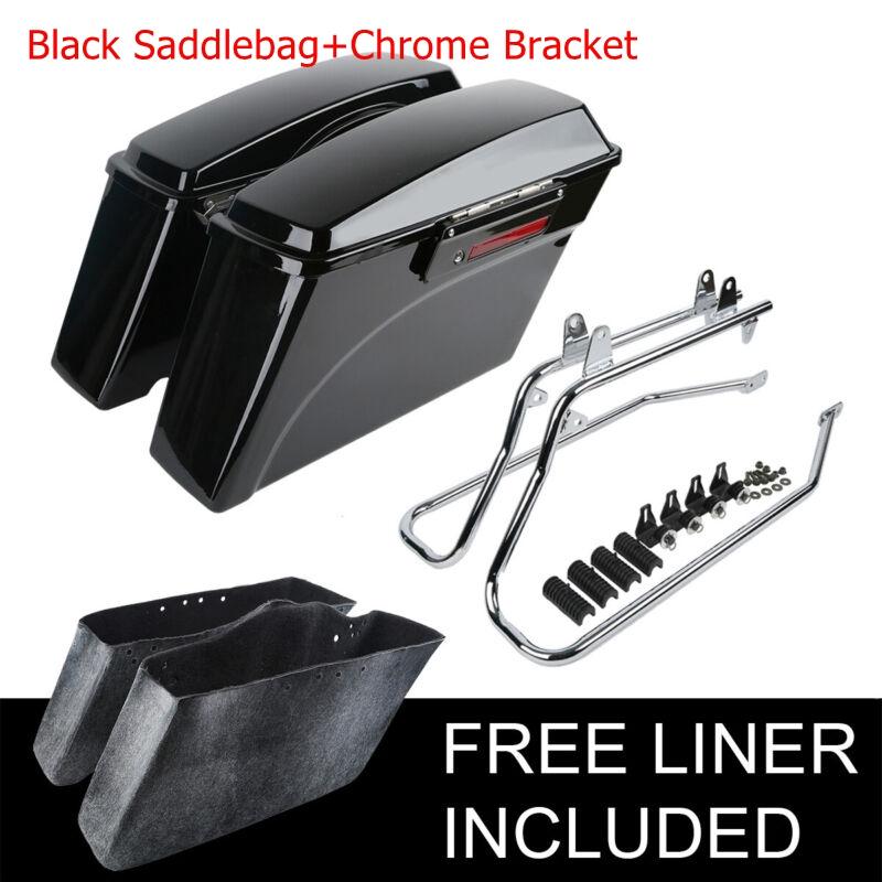 Motorcycle Hard Saddlebags Conversion Bracket Mounts For Harley Softail Heritage Deluxe 1984-2016
