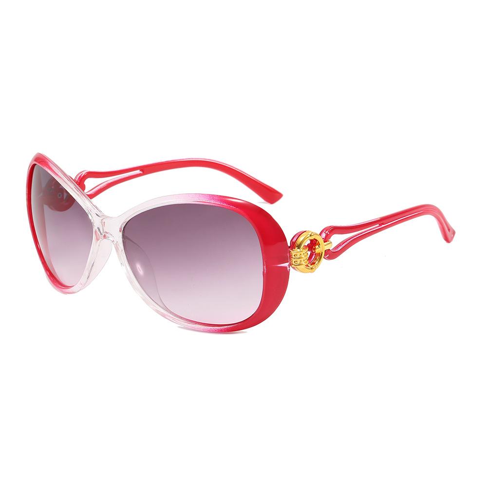 Fashion Retro Gradient Oval Women Sunglasses  Personality Colorful Frame Design Leisure Street Shooting Men Sun Glasses Uv400
