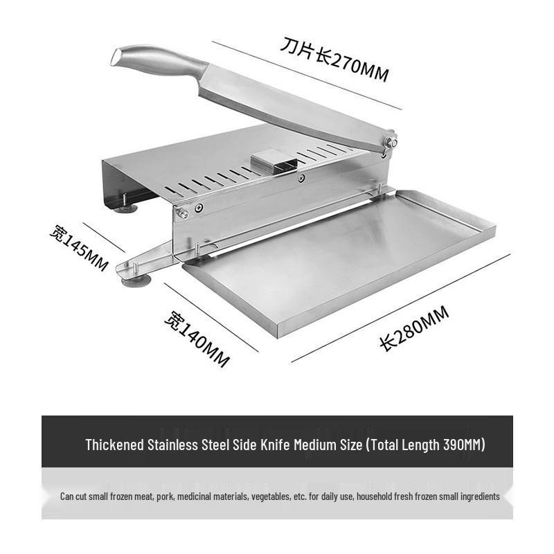 Manual Multi-Functional Stainless Steel Meat Slicer and Bone Chopper for Lamb, Chicken, and Duck