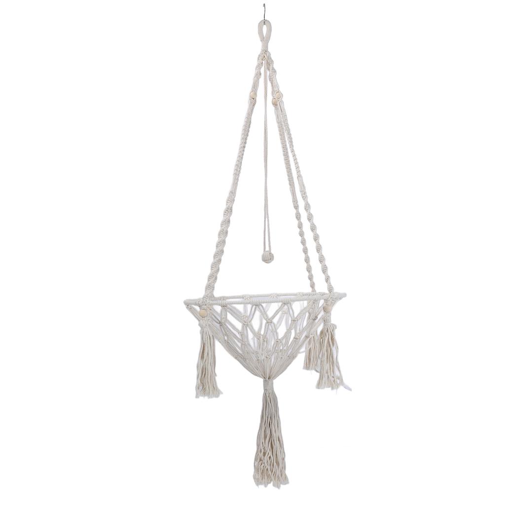 Cat Hammock Bed Handwoven Breathable Space Saving Kitten Swing Bed for Playing Sleeping Climbing