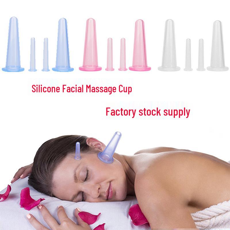 Food-Grade Silicone Facial Cupping Device for Moisture Absorption & Massage