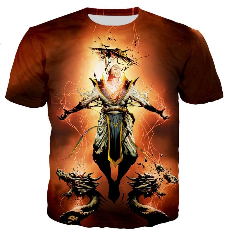 T Shirts Fighting Game Mortal Kombat 11 3D Printed Fashion Kids Casual T-Shirt Boys Girls Oversized Tees Tops Children Clothing