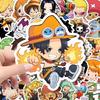 10/30/55pcs ONE PIECE Anime Cute Luffy Zoro Stickers Kawaii Cartoon Q Version Sticker Decals Phone Suitcase Laptop Sticker Toys