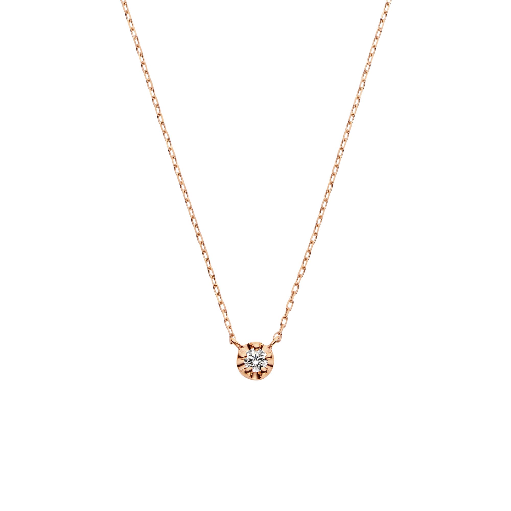 

Necklace K10 pink gold diamond AJAN160140DI [Vendome Aoyama] [Official]