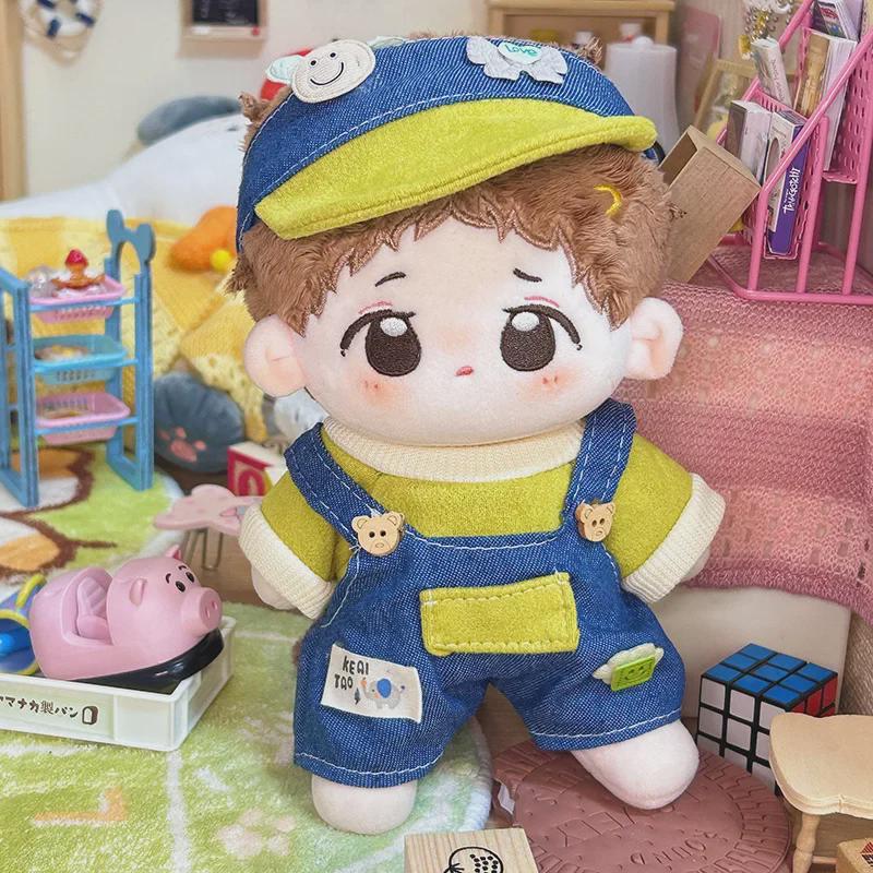 Haine universale de păpuși din bumbac de 20 cm: Ținută de pluș neutră din punct de vedere al genului, One Piece