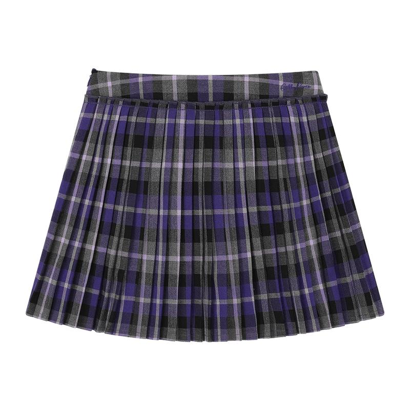 

ELLE KIDS Girls Retro Plaid Pleated Skirt 160 (S)