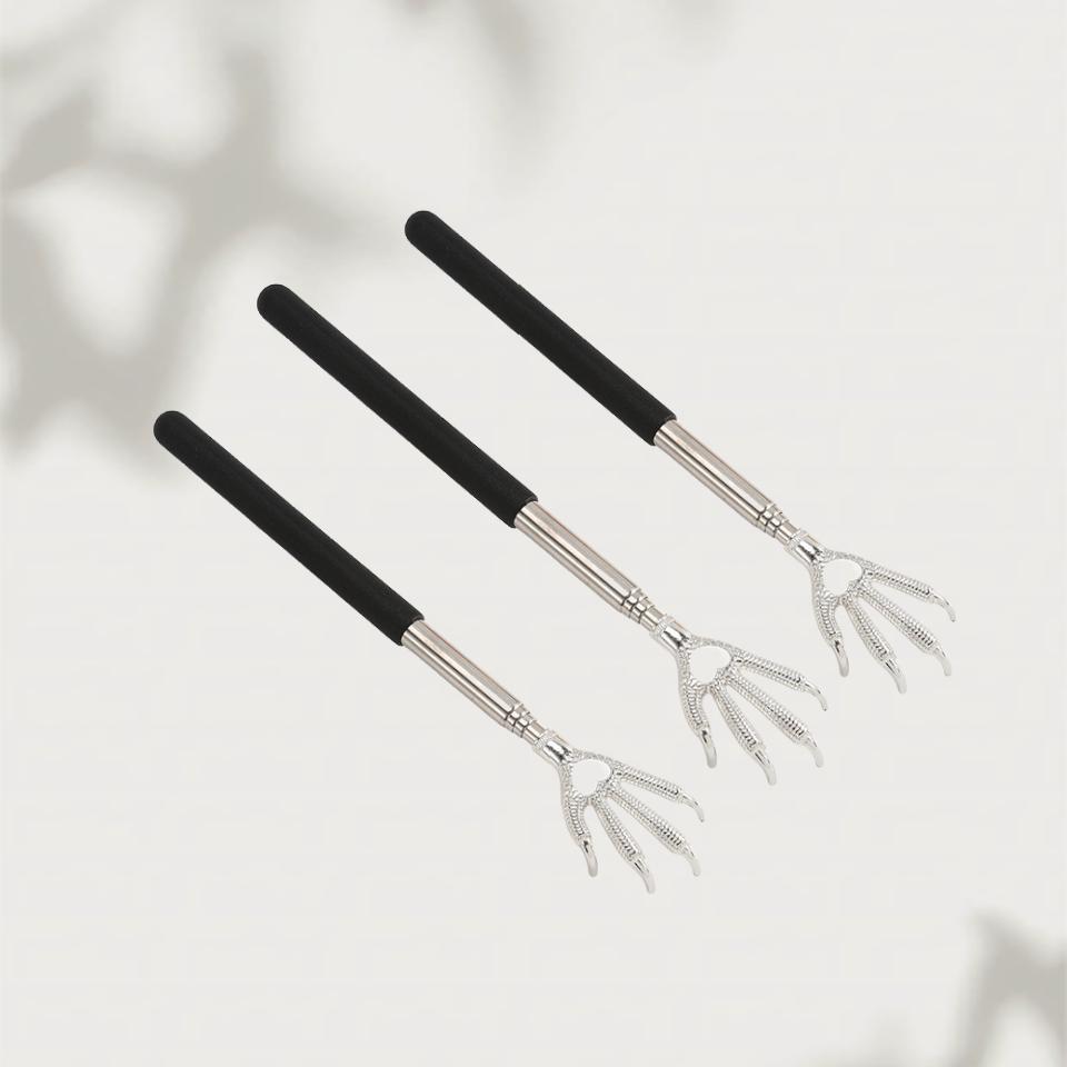 Portable Extendable Back Scratcher Stainless Steel Telescoping Back Scratcher for Both Human and Pets Extendable Back Massager