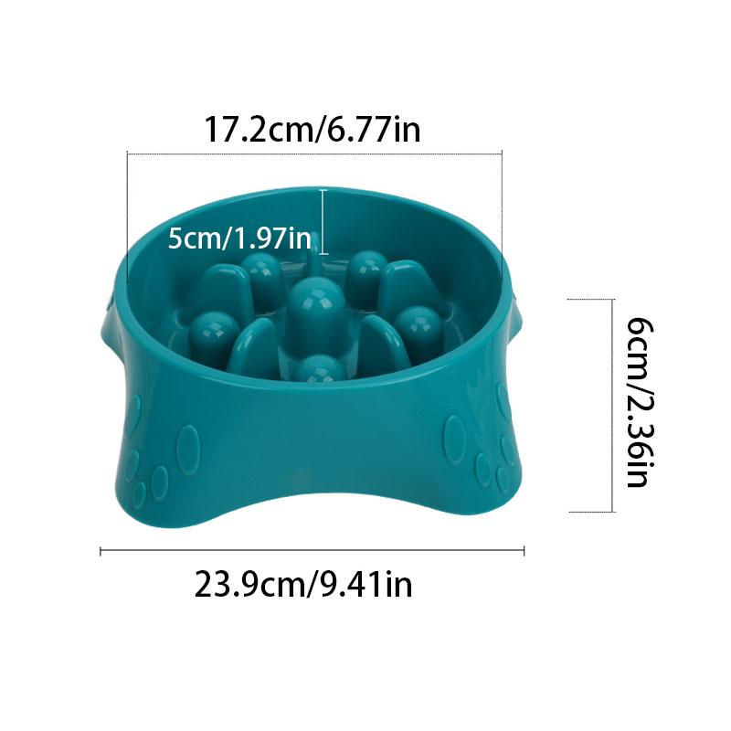 Dog Bowl Slow Feeder Anti-Choking Pet Food Dish Non-Slip Puzzle Eating Bowl For Dogs Puppy Prevent Bloat Healthy Feeding